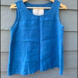 Vienna tank in Teal size small